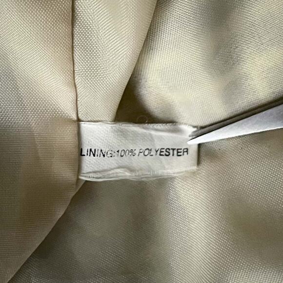 Womens Vtg Safe Silk by Adrianna Papell Blazer Watercolor Windowpane Silk Size 6 - Picture 5 of 7